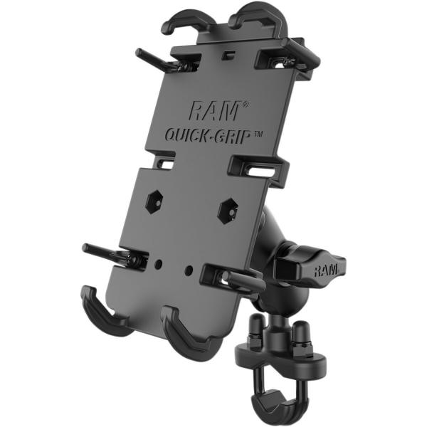 ram-b-149za-pd4-support-smartphone-moto-avec-guidon-ram-mount-quick-grip-noir-tu